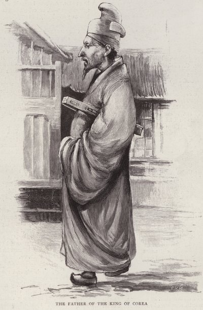 Heungseon Daewongun, Gojong koreai király apja (litho) alkotó: English School