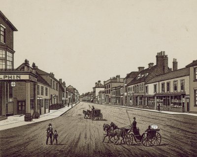 High Street, Petersfield (litográfia) alkotó: English School