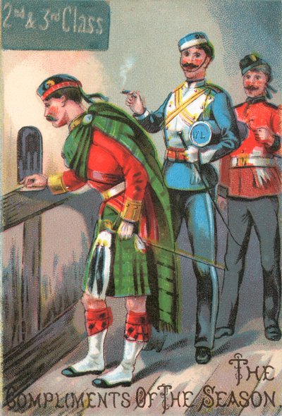 Highlander Military, karácsonyi üdvözlőlap alkotó: English School