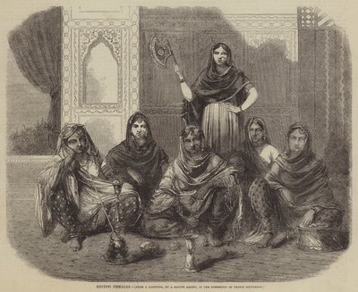 Hindu nőstények (metszet) alkotó: English School