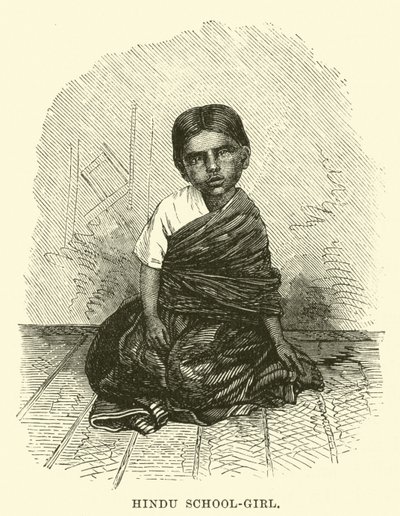 Hindu iskoláslány alkotó: English School