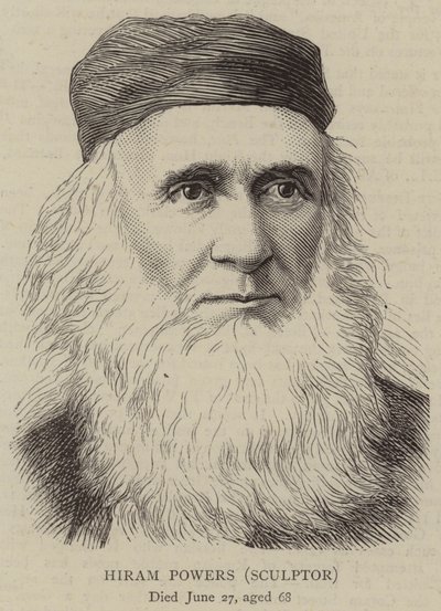 Hiram Powers, szobrász (metszet) alkotó: English School