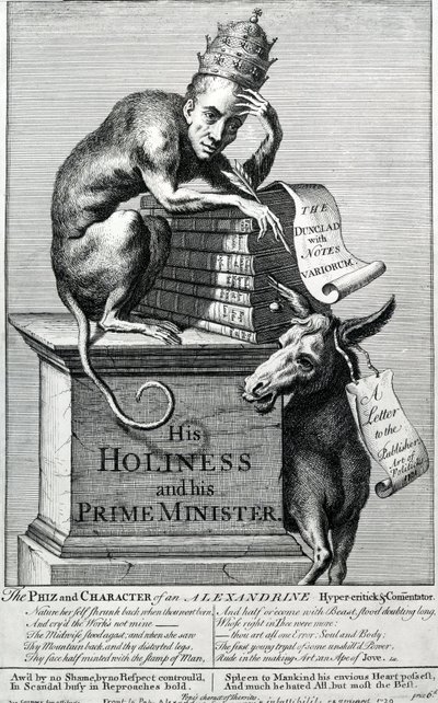 Őszentsége és miniszterelnöke, 1729 alkotó: English School