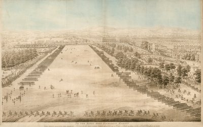 Őfelsége áttekinti a Hyde Parkban az 1799. június 4-i születésnap tiszteletére összegyűlt önkéntes hadtestet alkotó: English School