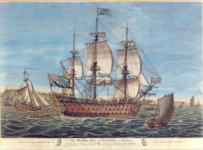 Sein Majestätsschiff, die Victory von English School