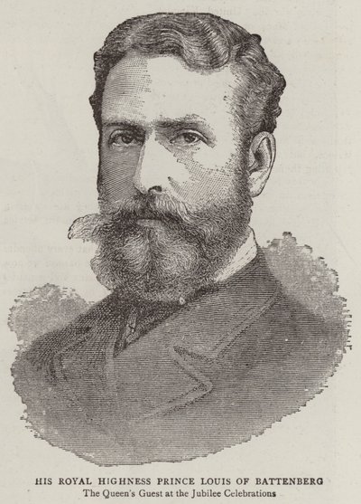 Lajos battenbergi herceg (metszet) alkotó: English School