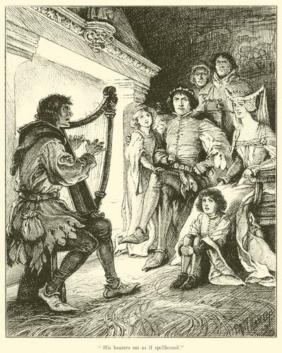 "A hallgatói úgy ültek, mintha megigézték volna" (metszet) alkotó: English School