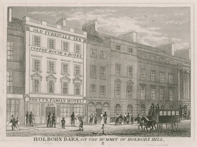 Holborn Bars, a Holborn Hill csúcsán alkotó: English School