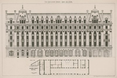 Holborn Viaduct Hotel, London alkotó: English School