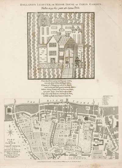 Hollands Leaguer, vagy Manor House of Paris Garden, Christ Church, Surrey alkotó: English School