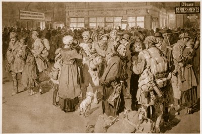 Otthon szabadságon: Az árok-speciális londoni végállomás megérkezése után, 1914-1919 alkotó: English School