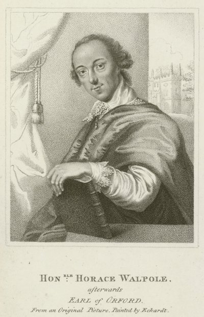 Tisztelt Horace Walpole, utána Orford grófja (metszet) alkotó: English School