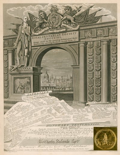 A Royal Jennerian Társaság tiszteletbeli tagja alkotó: English School