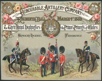 Tisztelt Tüzér Társaság, Ezredbál, 1885. március 4 alkotó: English School