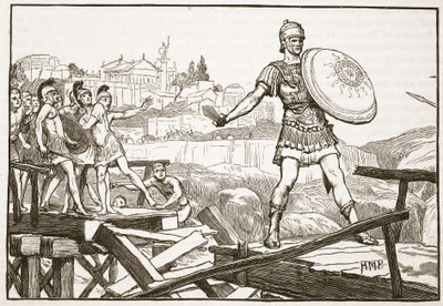 Horatius Cocles védi a hidat alkotó: English School