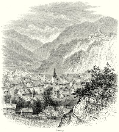 Hornberg (metszet) alkotó: English School