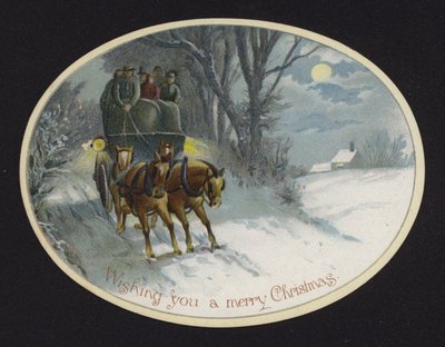 Lovas kocsi a hóban (chromolitho) alkotó: English School