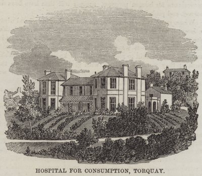 Fogyasztókórház, Torquay (metszet) alkotó: English School