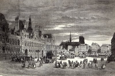 Hotel de Ville, Párizs, 1847 alkotó: English School