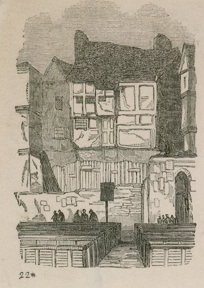 Ház Long Lane-ben, West Smithfieldben alkotó: English School