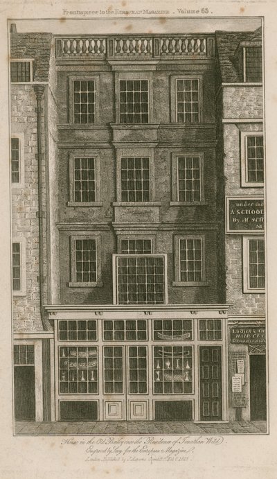 Ház az Old Bailey-ben, egykor Jonathan Wild rezidenciája volt alkotó: English School