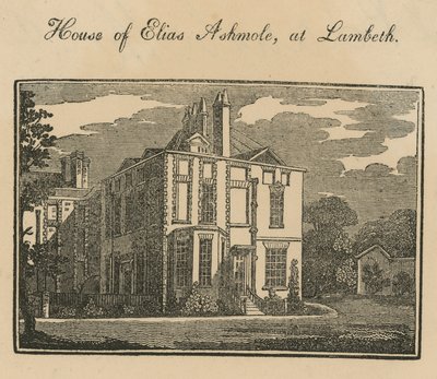 Elias Ashmole háza Lambethben alkotó: English School