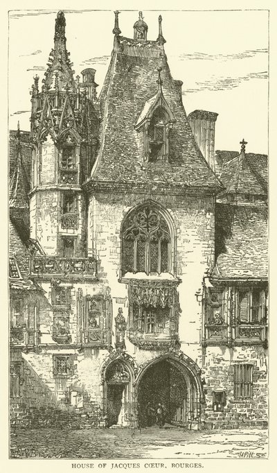 Jacques Coeur háza, Bourges (metszet) alkotó: English School