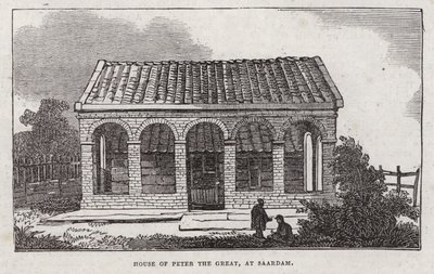 Nagy Péter háza, Saardam (metszet) alkotó: English School