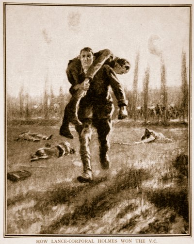 Hogyan nyerte meg Holmes tizedes a V.C.-t, 1914–1919 alkotó: English School