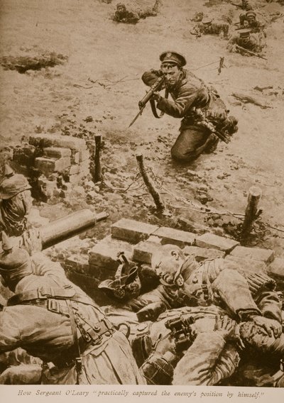 Hogyan foglalta el O Leary őrmester gyakorlatilag egyedül az ellenség pozícióját, 1914-1919 alkotó: English School