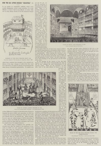 Hogyan öltöztették a régi színészek Shakspere-t (metszet) alkotó: English School
