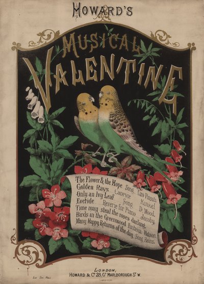 Howards Musical Valentine (színes litográfia) alkotó: English School