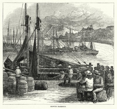 Howth Harbour (metszet) alkotó: English School