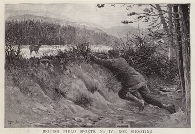 Vadász őzre lő (litho) alkotó: English School