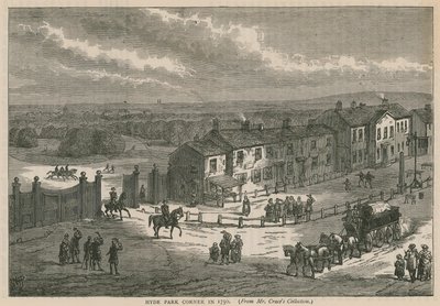 A Hyde Park Corner 1750-ben alkotó: English School