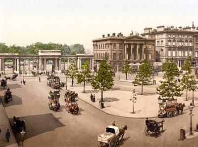 Hyde Park, London (kézzel színezett fotó) alkotó: English School
