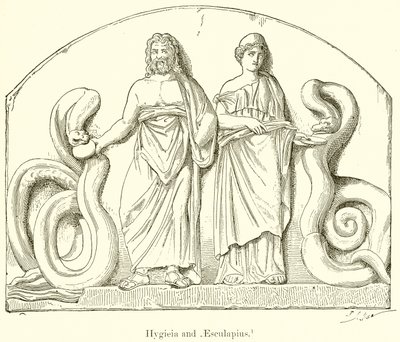 Hygieia és Aesculapius alkotó: English School