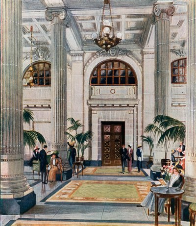 Hypostyle Hall a New Midland Adelphi Hotelben, Liverpool alkotó: English School