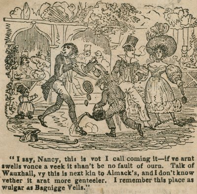 Azt mondom, Nancy, ez vot hívom, hogy jövök; Vauxhall Gardens, London alkotó: English School