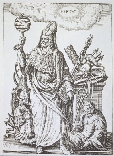 Hermész Triszmegisztosz ideális figurája, Jean-Jacques Boissard Jóslás és varázslatos látnivalók című illusztrációjának másolata, 1605, 19. század végén jelent meg alkotó: English School