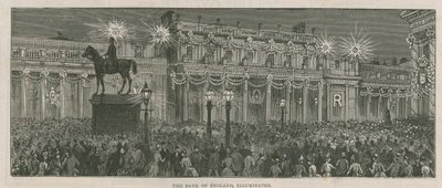A Bank of Englandet díszítő világítások alkotó: English School