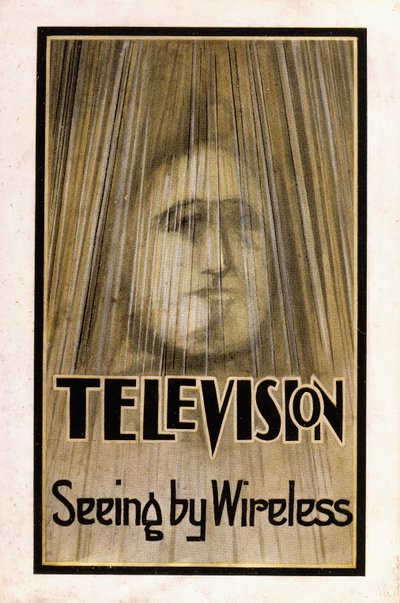 Illusztrált porkabát a "Televízió, 1926" első kiadásához alkotó: English School