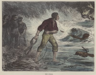 Illusztráció David Copperfield számára (színes metszet) alkotó: English School