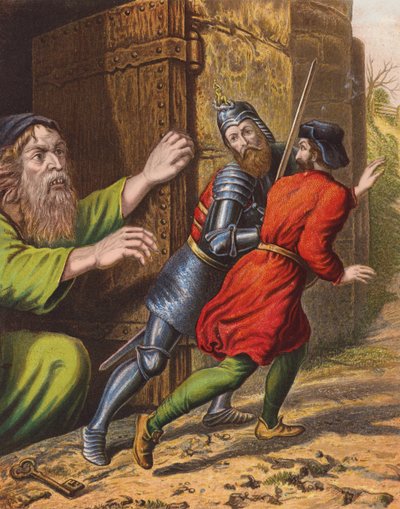 Illusztráció John Bunyan Zarándoklatához (színes litográfia) alkotó: English School