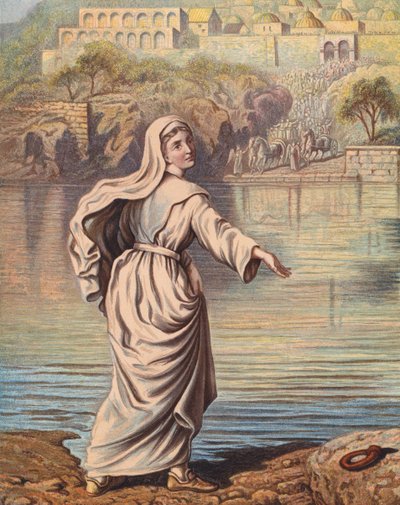 Illusztráció John Bunyan Zarándoklatához (színes litográfia) alkotó: English School