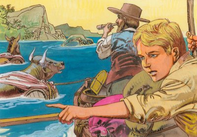 Illusztráció: Swiss Family Robinson alkotó: English School