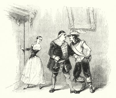 Illusztráció A sevillai borbélyhoz, Rossinitől (metszet) alkotó: English School
