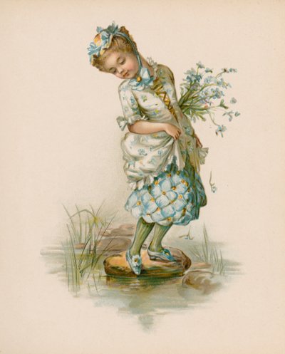 Illusztráció: A virágok nyelve (chromolitho) alkotó: English School