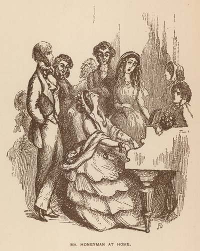 Illusztráció Thackeray The Newcomes című művéhez (litográfia) alkotó: English School