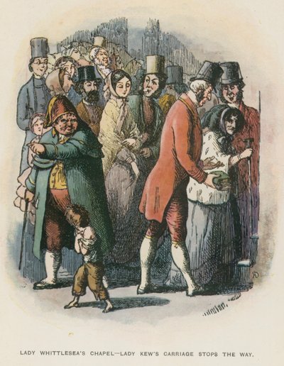 Illusztráció a The Newcomes számára, Thackeray alkotó: English School